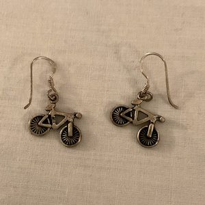 Mini Bicycle Earrings